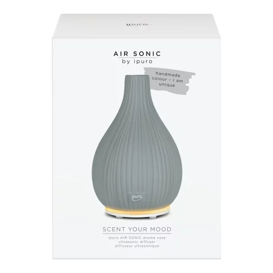 ipuro Air Sonic Aroma Diffusor, Vase grau
