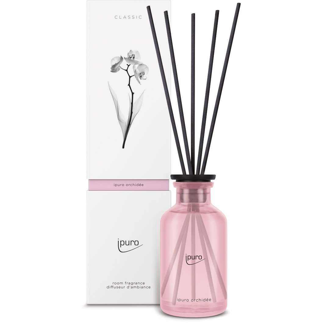 ipuro - Puristic ipuro Santal Blanc Room Fragrance - Subtle Room Freshener  with Fresh Notes and White Orchid - Elegant Air Freshener in the Home for a