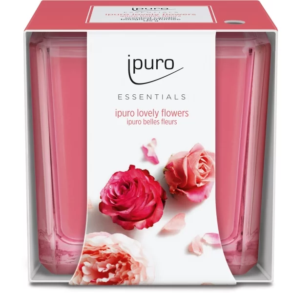 ipuro Candle lovely flowers, 125gr