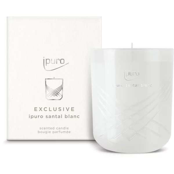 ipuro Exclusive santal blanc Candle, 270gr